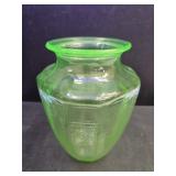 Uranium Glass Vase 8 1/2" high Uranium Glass Vase 8 1/2" high