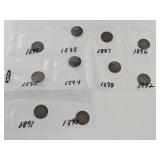 1890 thru 1899 Indian Head Penny Coins 1890 thru 1899 Indian Head Penny Coins