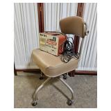 Heavy Duty Battery Charger & VTG Office Chair Heavy Duty Battery Charger & VTG Office Chair