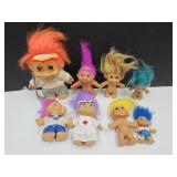 Vintage Rus Troll Dolls Lot See Sizes Vintage Rus Troll Dolls Lot See Sizes