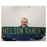 Metal  NELSON RANCH RD Sign  30 x 6" Metal  NELSON RANCH RD Sign  30 x 6"