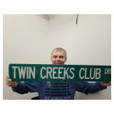 Metal Sign TWIN CREEKS CLUB DR 36 x 6" Metal Sign TWIN CREEKS CLUB DR 36 x 6"