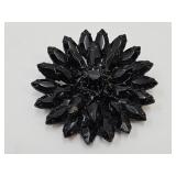 Vintage Weiss Black Rhinestone Brooch See Size Vintage Weiss Black Rhinestone Brooch See Size