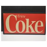 COCA COLA Coke Sign  25 x 13" COCA COLA Coke Sign  25 x 13"