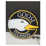 GOOSE ISLAND Electric Adv Light Up Sign 19" GOOSE ISLAND Electric Adv Light Up Sign 19"