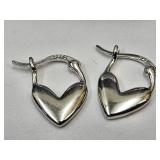 New 925 Silver Heart Earrings New 925 Silver Heart Earrings