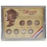 Legend Silver  Mercury Dime Coins Set Legend Silver  Mercury Dime Coins Set
