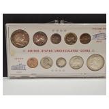UNC Coin Set  Silver Halves, Quarters & Dimes UNC Coin Set  Silver Halves, Quarters & Dimes