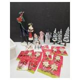 DEPT 56 Trees, Snowman , 32 QT Tote & Ornaments DEPT 56 Trees, Snowman , 32 QT Tote & Ornaments