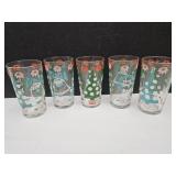 VTG  Hazel Atlas Christmas Glasses VTG  Hazel Atlas Christmas Glasses