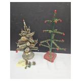 Old Feather Christmas Tree  16 "& Bottle Brush