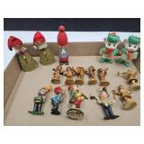 Vintage Wood Christmas Decor, Resin Elves ++