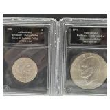 2 Uncirculated  Dollar Coins