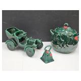 VTG Holly Berry Lefton Cookie Jar, Bell & VTG Car