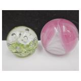 Butler Glass Paperweight with Unmarked Paperweigh