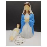 Mary & Jesus Blow Molds 17" to 26" high