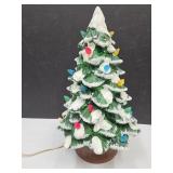 Ceramic Christmas Tree With Snow 12" high