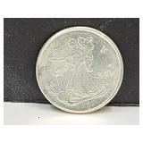 .999 Silver 1/4 oz Walking Liberty Mini Round