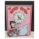 New 2002  Betty Boop  Neon Clock 12" x 18" Works