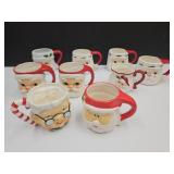 Vintage Collection  Santa Mug & Mrs Claus Lefton