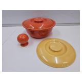 EE COND Fiesta Ware Orange Bowl 8.5", Shaker +