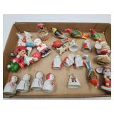 Vintage Christmas Mice,  Bell Ornaments, Elf +