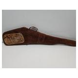 48" Long Nice Suade Tooled Leather Gun Bag