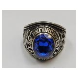 Sterling Silver Police Offers Ring 18.24g SZ 13.5