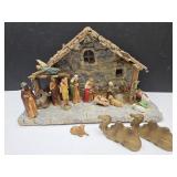 Nativity With Manger  20 1/2 x 12"