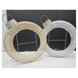 NOS Working Lighted Christmas Wreath Displays 21"