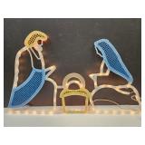 New Lighted Nativity 17" x 30"