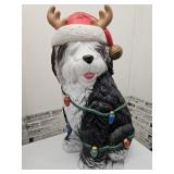 32" High Blow Mold  Christmas DOG