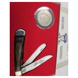 Cherokee Eisenhower Pocket Knife w Dollar Coin