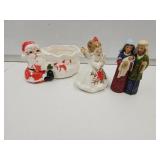 JIM SHORE Nativity, Japan Christmas Angel & Santa