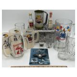 Beer Mug Lot: Spud McKenzie, Bud Light, Falstaff +