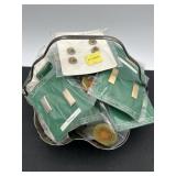 Uniform Insignia & State Fair Pins in Metal Basket