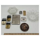 (7) Vtg Lighters & (3) Ash Trays