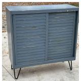 MCM Sideboard Buffet Cabinet w/ Louvered Doors