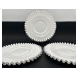 3, Fenton Silvercrest 8.5" Plates