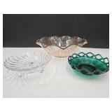 6"   Lattice,  6" Footed  & 11.5" Pink  Bowls