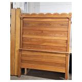 Antique Oak  Eastlake Victorian ? Full SZ Bed