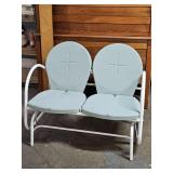 Nice Vintage Metal Double Glider 40" Wide