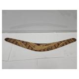 Austrailian  Wood Carved Boomarang