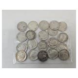 20  Silver  Roosevelt  Dime Coins