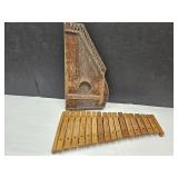 Wood Xylophone &  Zimmerman Miniature Lap Harp