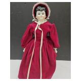 Vintage Porcelain Doll See Maker 17"