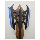Double Sided Axe 41" Long Mounted Display NO SHIP