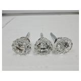 3 Newer Glass Door Knobs