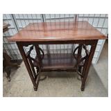 Antique  2 Tier Hall or Side Table 28 x 20 x 30"