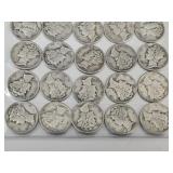 20 Silver Mercury Dime Coins
